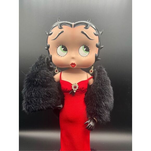 BETTY BOOP SCARLET SPLENDOR DANBURY MINT LIMITED ED PORCELAIN FIGURINE DOLL - Picture 7 of 12